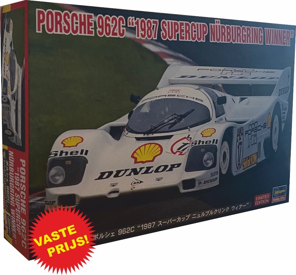 Porsche 962C '87 Supercup Nurnburgring (Hasegawa 20603) 1/24, Overige merken, Auto, Groter dan 1:32, Nieuw