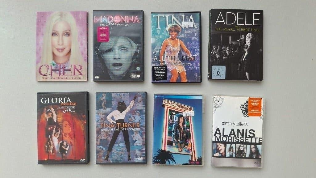8x DVD - Geweldige Pop-Iconen & Krachtige Stemmen, Alle leeftijden, Ophalen of Verzenden, Gebruikt, Concert