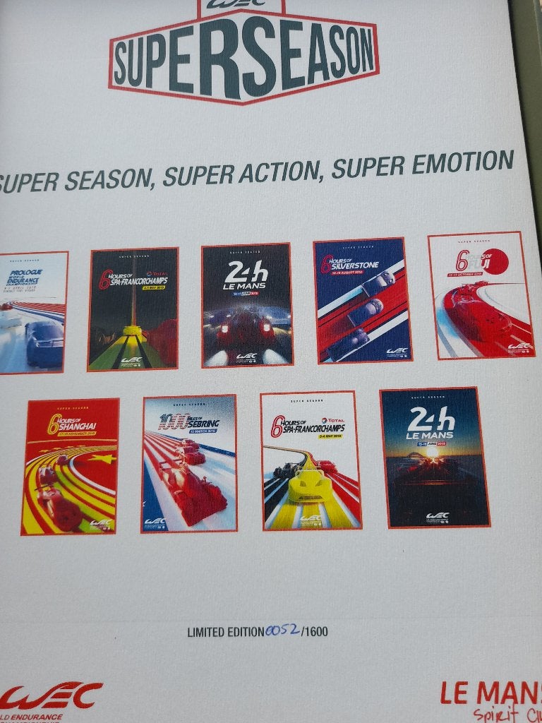 Limeted edition le mans affiche, Verzamelen, Verzenden, Auto's