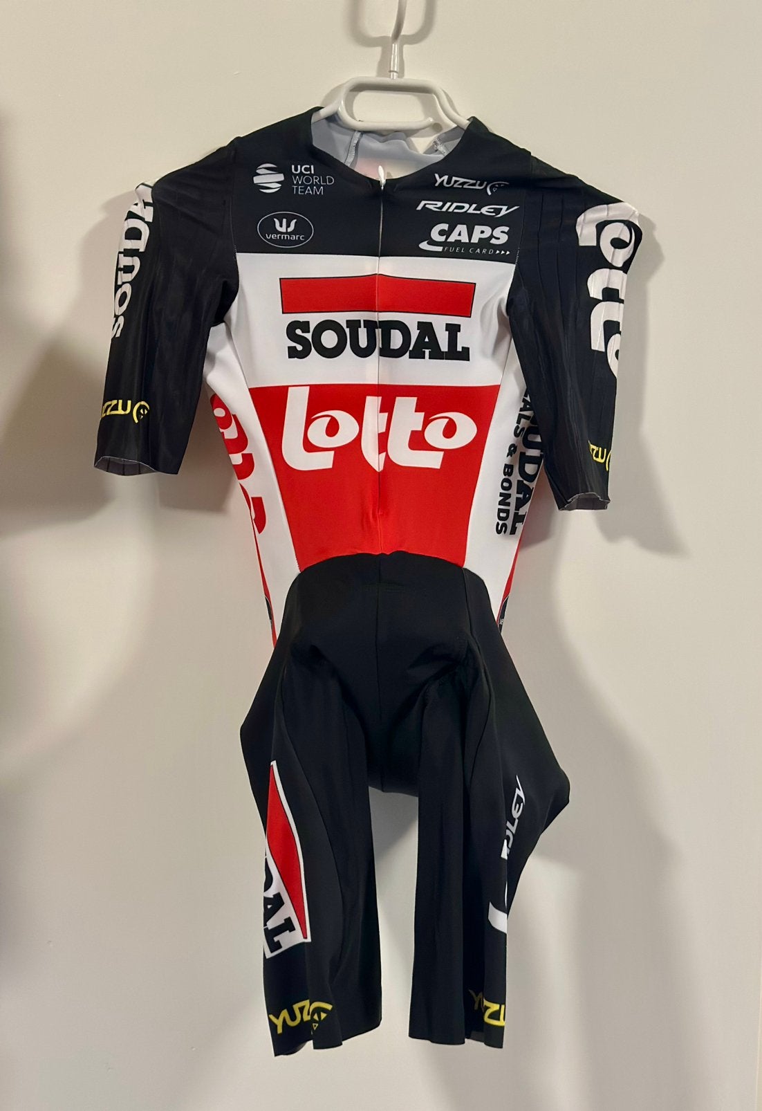 Wielrenpak snelpak fietspak speedsuit Vermarc maat S, S, Heren, Ophalen of Verzenden, Zo goed als nieuw