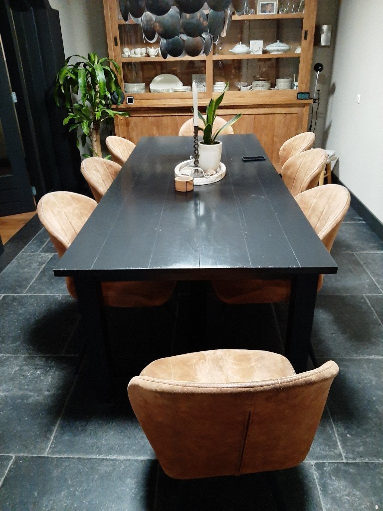 tafel, Huis en Inrichting, Tafels | Eettafels, Ophalen, Gebruikt, 200 cm of meer, 50 tot 100 cm