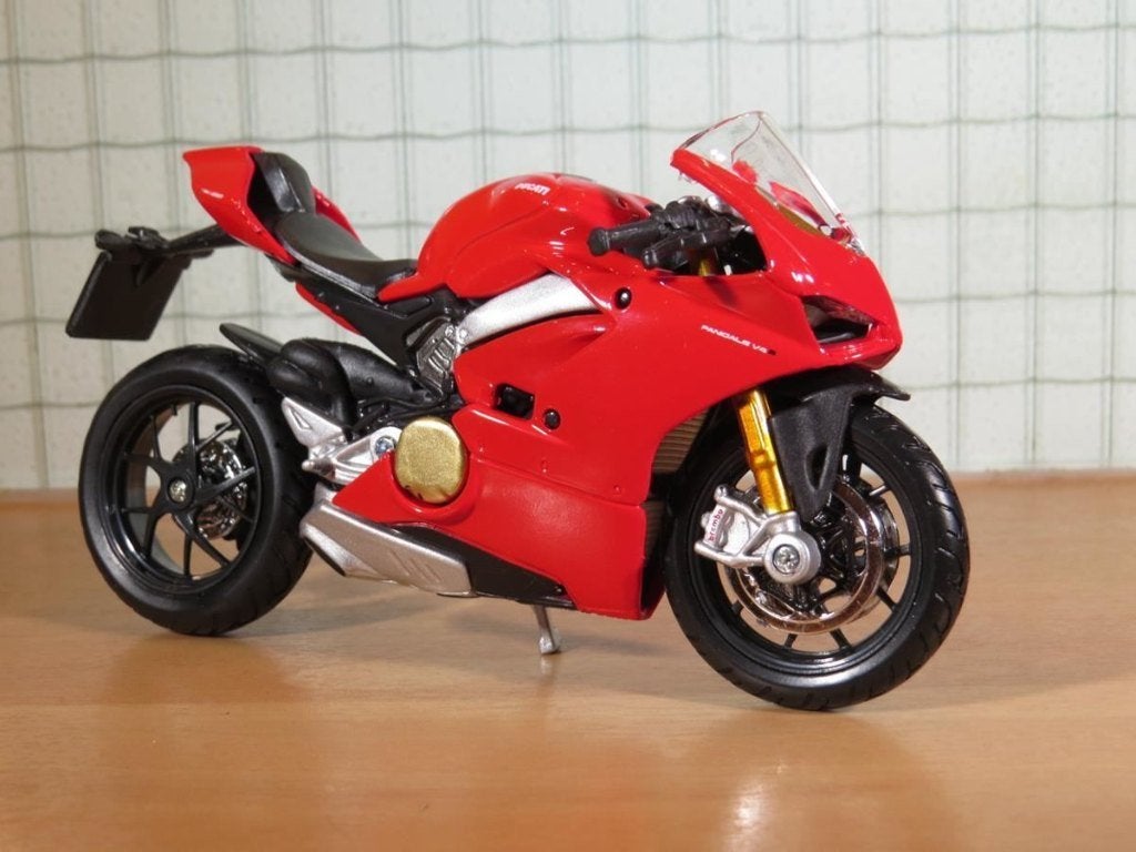 Ducati Panigale V4 1:18 Bburago, MayCheong, Nieuw, Ophalen of Verzenden, Motor