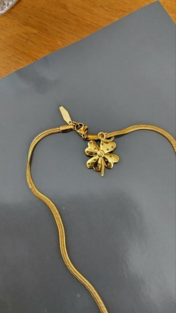 Pandora hanger en halsketting  gemerkt, Ophalen of Verzenden, Zo goed als nieuw, Goud, Goud
