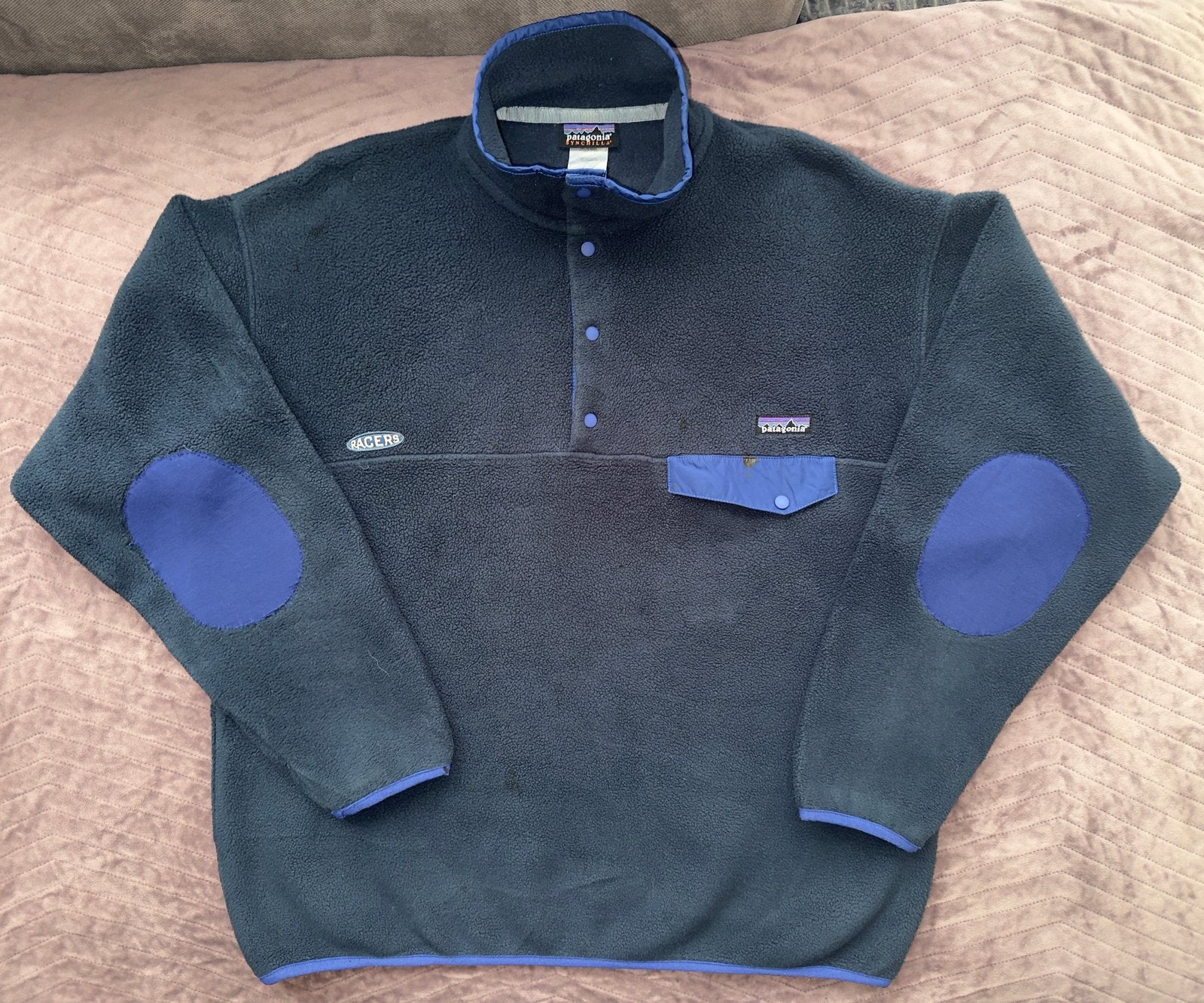 Patagonia Synchilla Snap-T Fleece Pullover, Ophalen of Verzenden, Gedragen, Maat 52/54 (L), Blauw