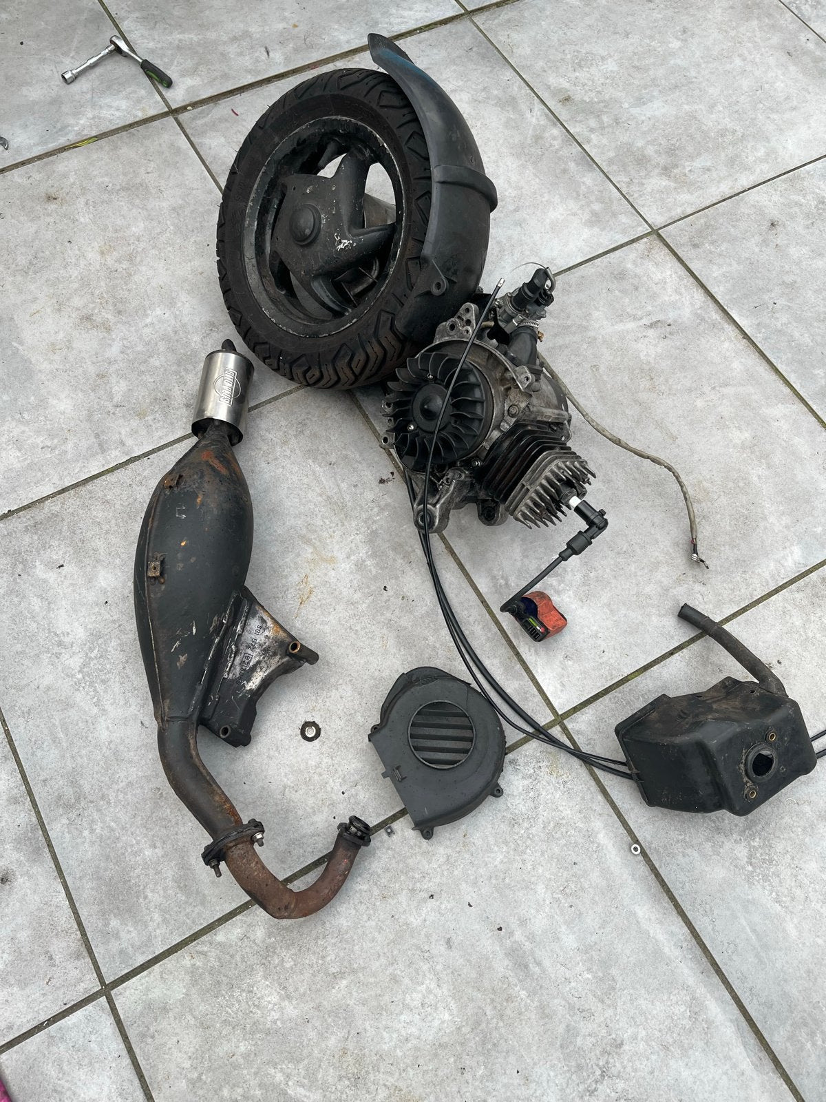 Piaggio Typhoon 70cc blok (werking onbekend), Ophalen, Gebruikt, Blok, Piaggio