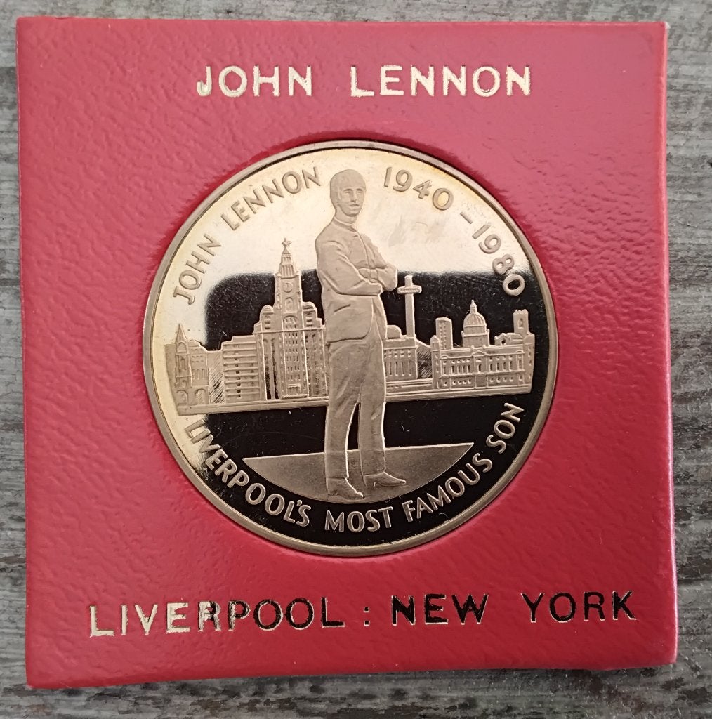 John Lennon Herdenking's Munt., Overige formaten, 1980 - 1989, Ophalen of Verzenden, Zo goed als nieuw