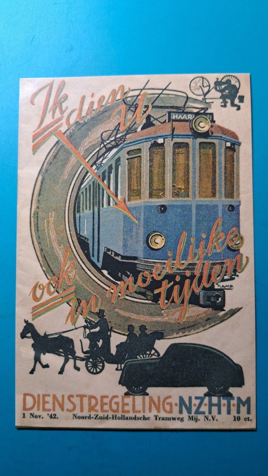 Tram NZH NZHTM Dienstregeling, Ophalen of Verzenden, Ongelopen