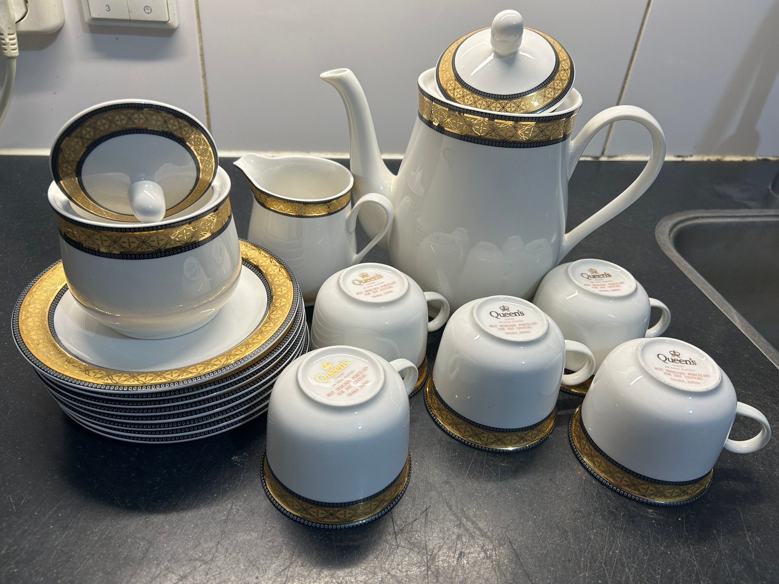 Tea/ Koffie set, Antiek en Kunst, Antiek | Servies compleet, Ophalen of Verzenden
