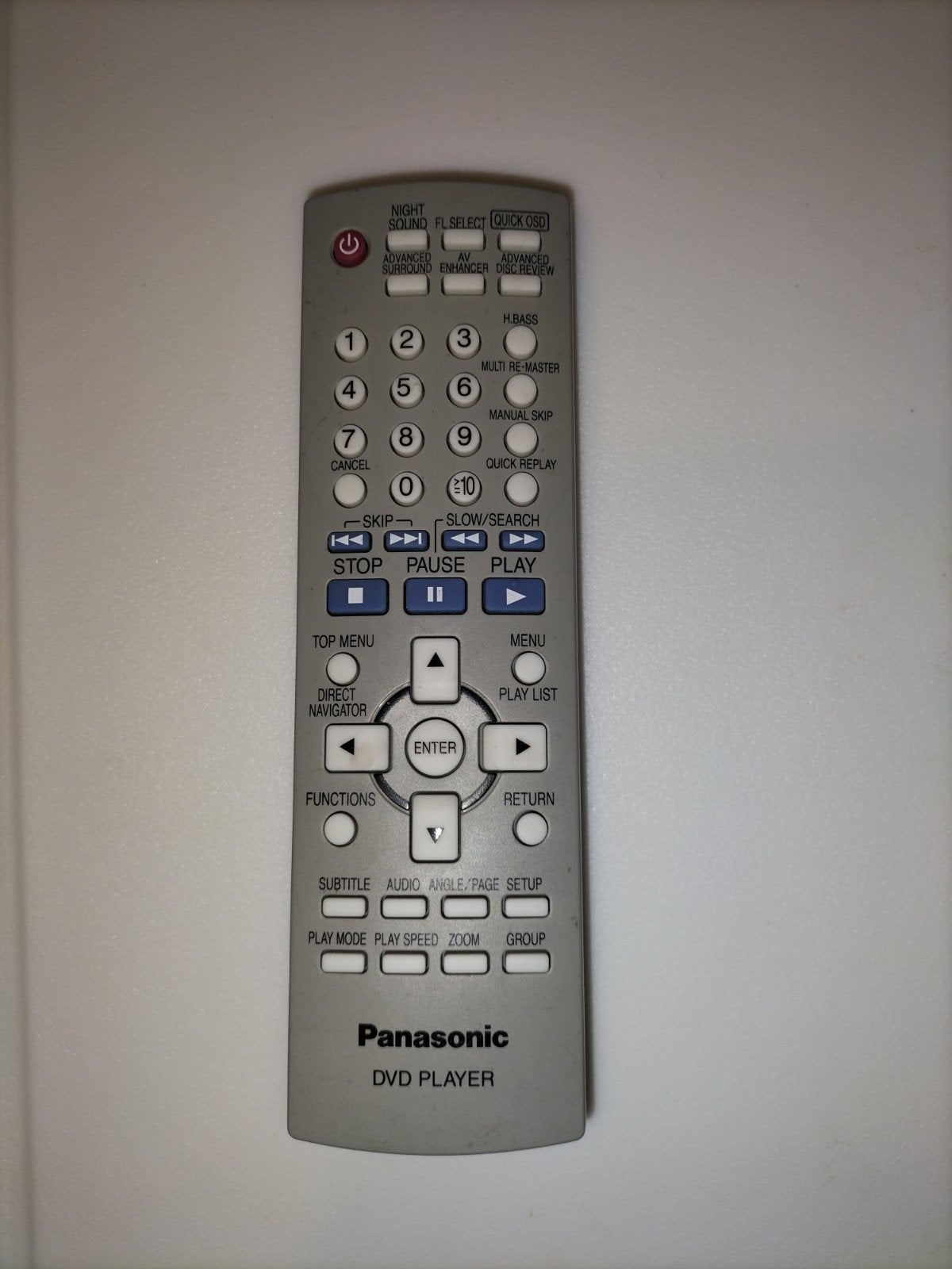Originele Panasonic DVD Afstandsbediening EUR7631190, Ophalen of Verzenden, Zo goed als nieuw, Origineel, Dvd