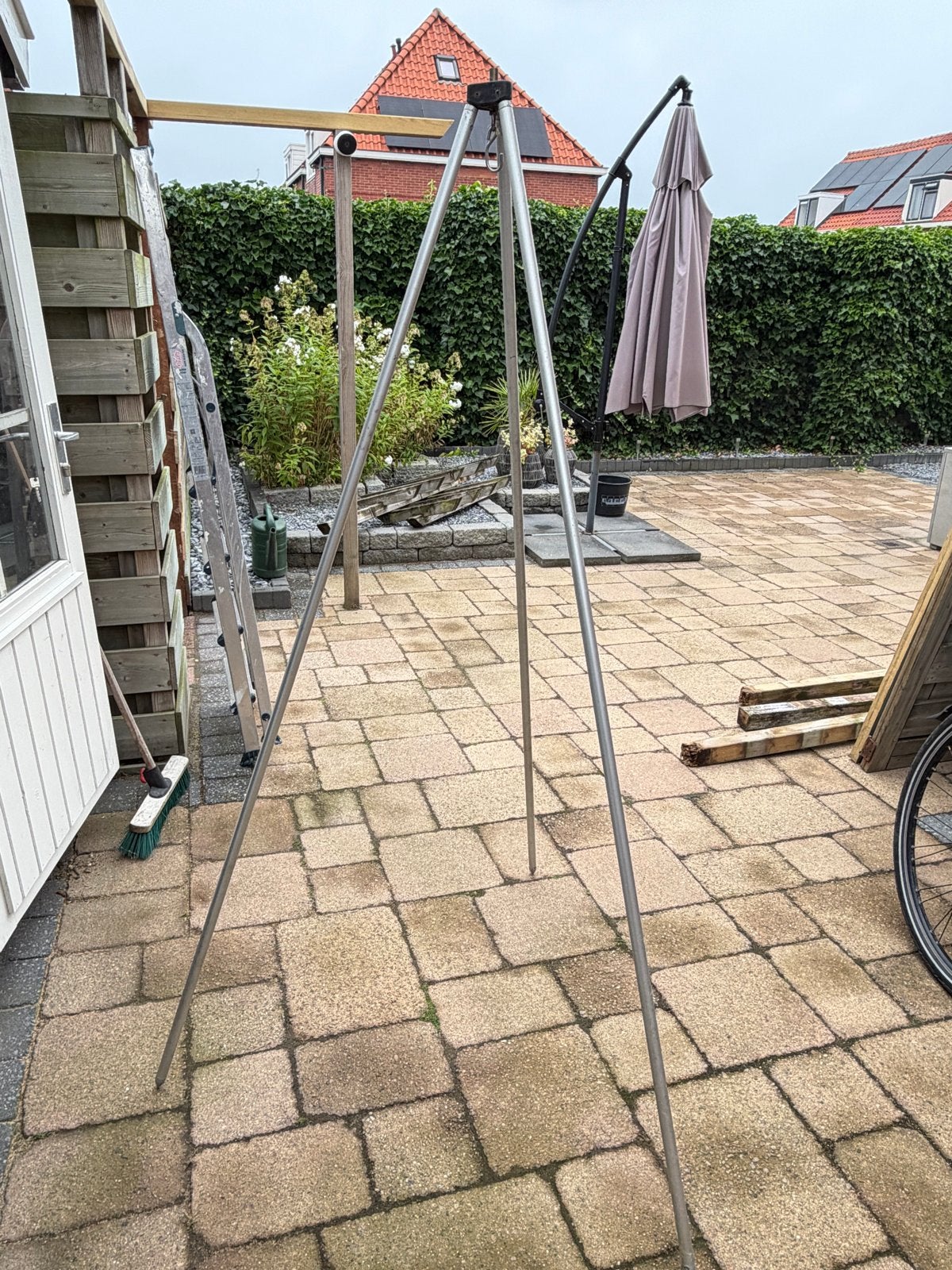 Driepoot weegstatief voor diverse toepassingen, Ophalen of Verzenden, Gebruikt