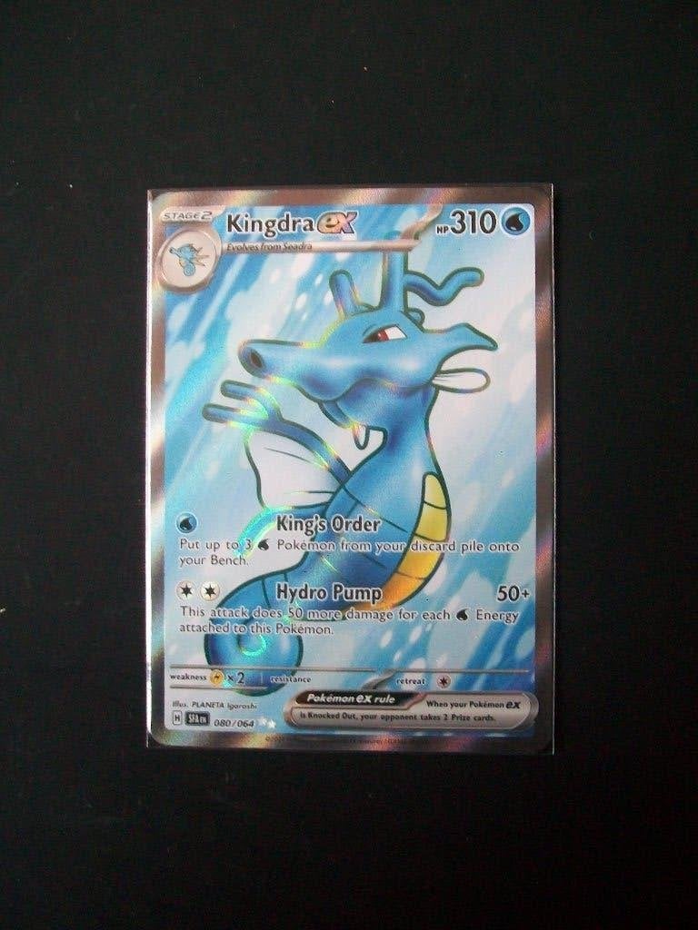 4167: Nieuwe Pokemon kaart Secret KINGDRA EX HP310 (080/064), Verzenden, Nieuw, Losse kaart, Foil