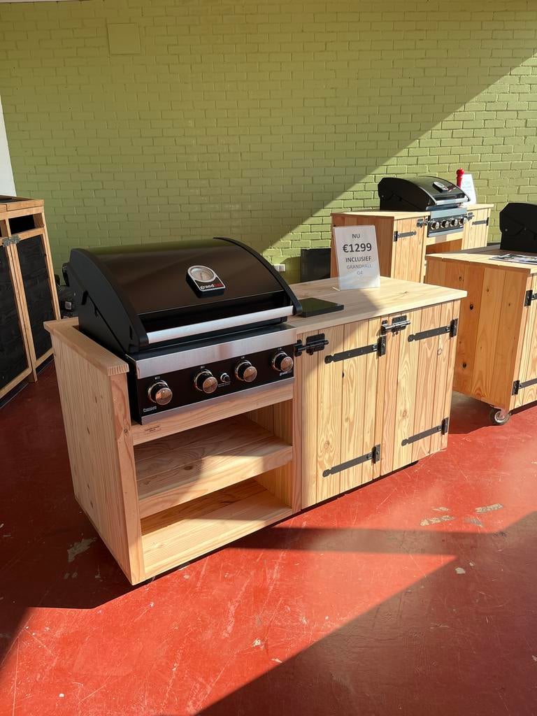 Grandhall Buitenkeuken Douglas - Direct Leverbaar!, Tuin en Terras, Buitenkeukens, Ophalen of Verzenden, Nieuw, Gas, Vrijstaand