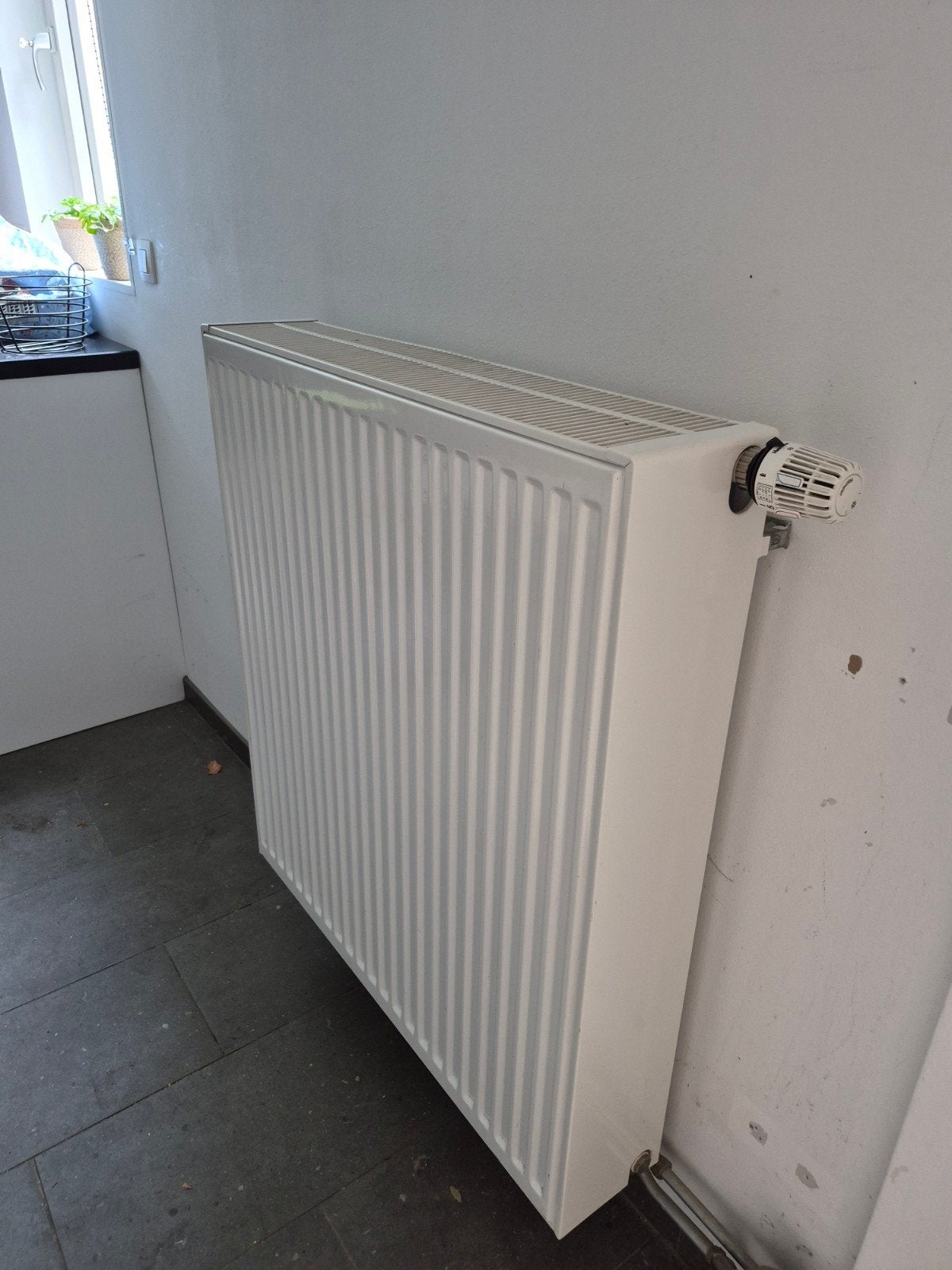 Type 33 Radiator 90x80 cm met thermostatische kraan, Ophalen, 60 tot 150 cm, Radiator, 80 cm of meer