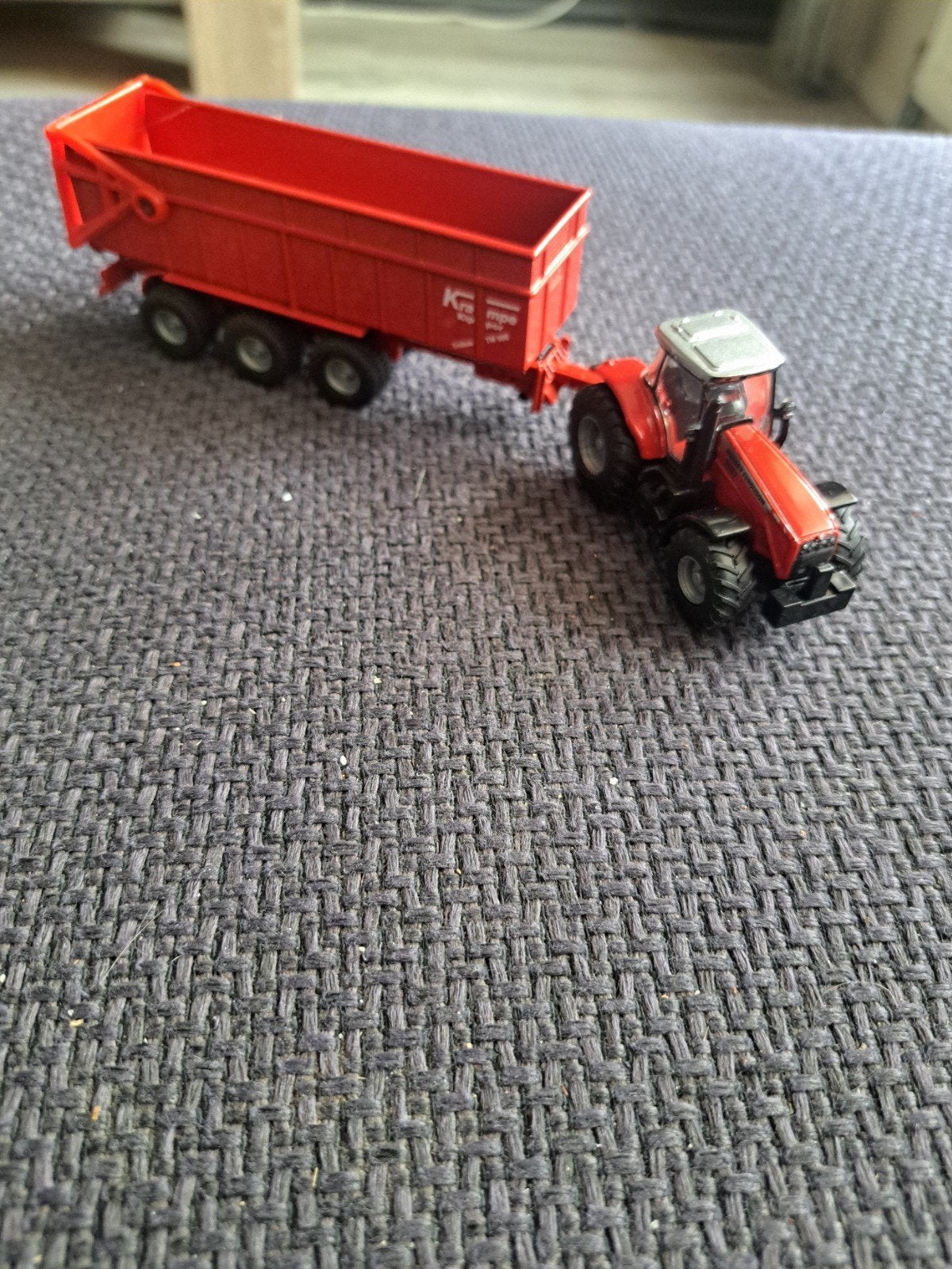 Siku model trekker massey ferguson plus aanhanger, Gebruikt, N.b, Tractor of Landbouw, West germany