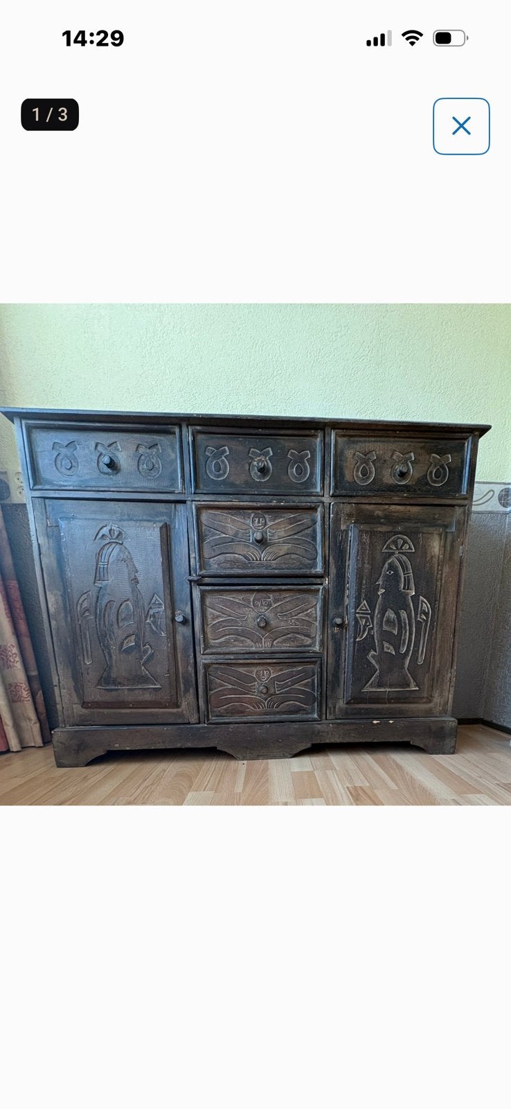 Antieke en oud kast (dressoir), Ophalen
