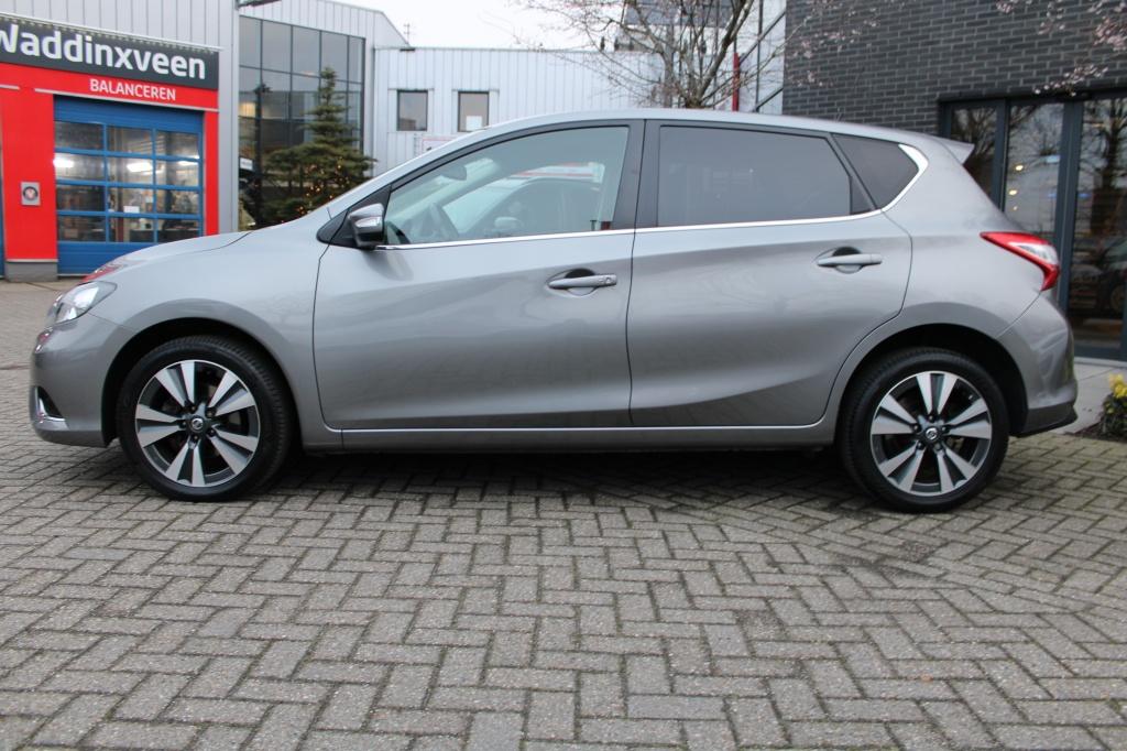 Nissan Pulsar 1.2 DIG-T N-Connecta Navi/Cam/Leder-stof/17"al, Voorwielaandrijving, Gebruikt, Euro 6, 4 cilinders