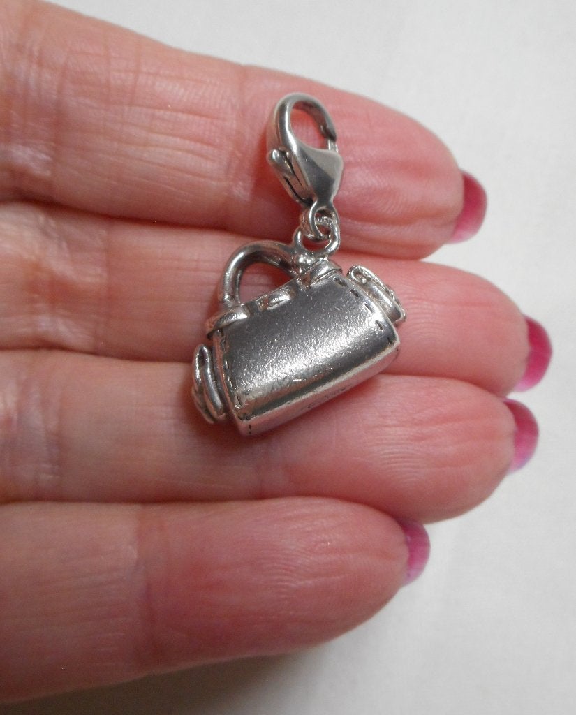Zilveren Ti Sento charm bedel hand tas nr.1539, Overige merken, Verzenden, Zo goed als nieuw, 1 bedel