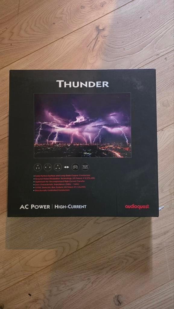 Audioquest thunder HC 1 meter stroomkabel, Ophalen of Verzenden, Zo goed als nieuw, Minder dan 2 meter, Overige kabels