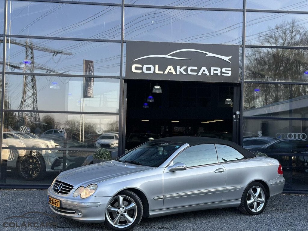 Mercedes CLK-klasse Cabrio 240 Avantgarde leder, Auto's, Automaat, Achterwielaandrijving, Gebruikt, 2597 cc