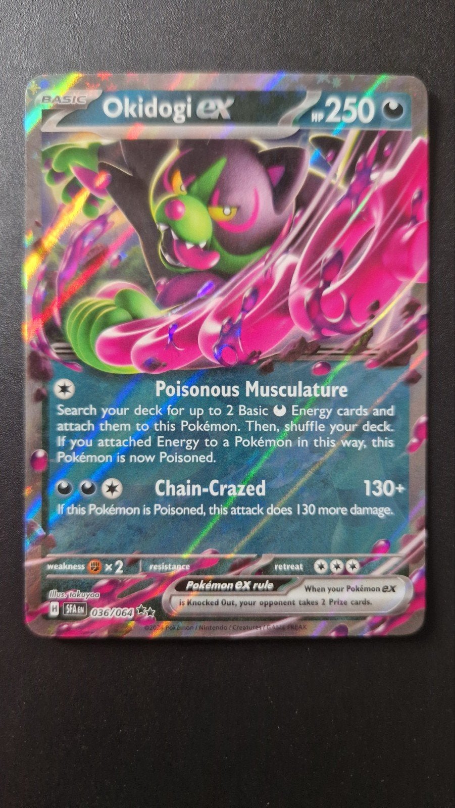 Okidogi ex 036/064 Scarlet&Violet Shrouded Fable Pokemon, Ophalen of Verzenden, Nieuw, Meerdere kaarten