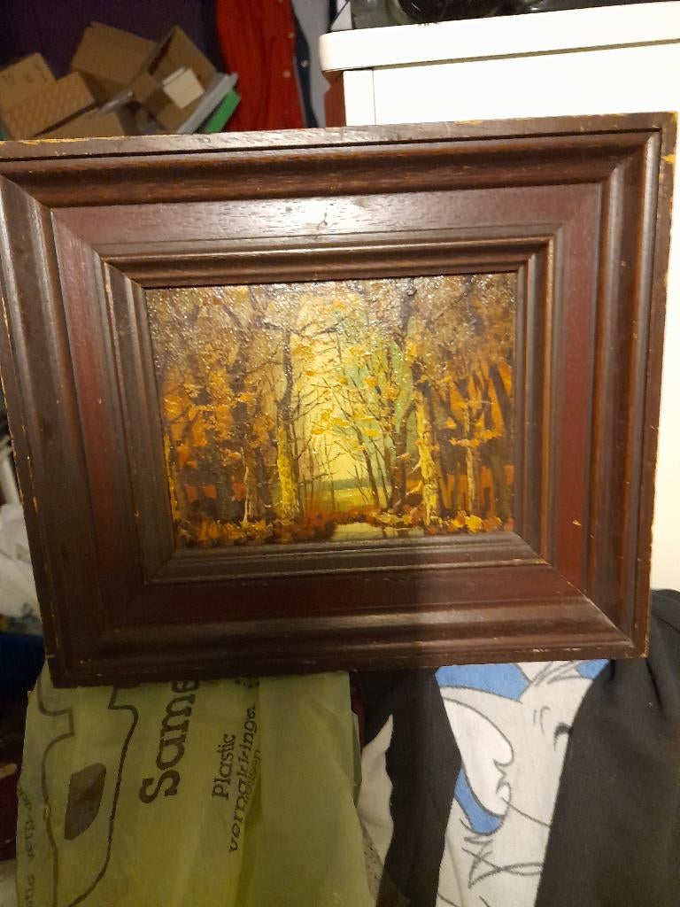 schilderij met lijst, Antiek en Kunst, Kunst | Schilderijen | Klassiek, Ophalen