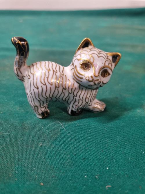 beeld poes vi tage cloisonne emaille, Verzamelen, Ophalen of Verzenden
