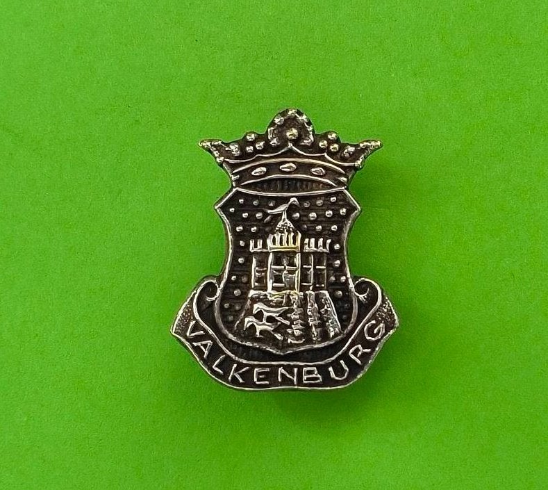 Speld/broche Valkenburg, Ophalen of Verzenden, Zo goed als nieuw, Stad of Land, Speldje of Pin