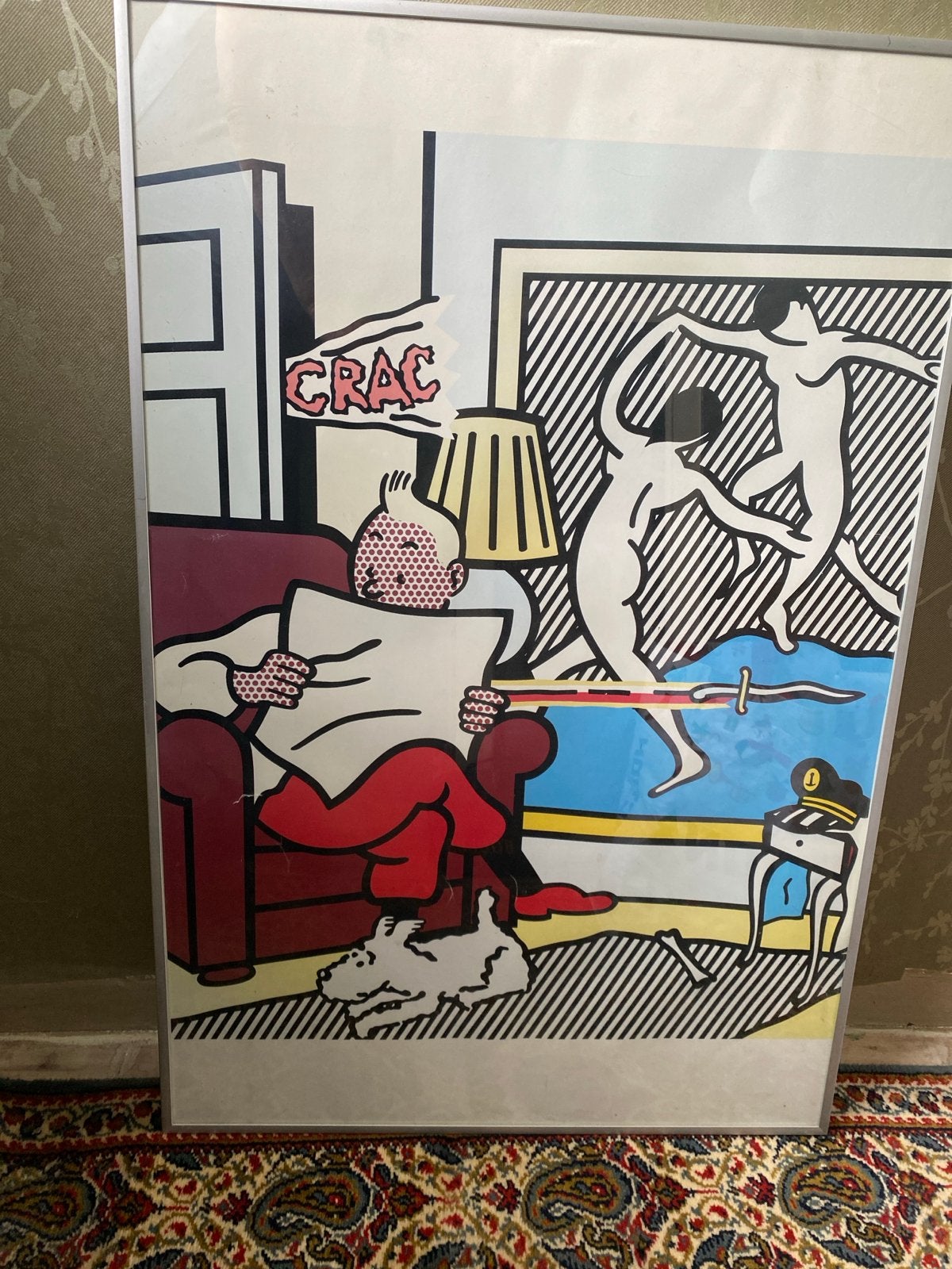 Kuifje ontmoet Matisse poster - Pop Art Print, Ophalen, Papier/karton, Ingelijst, Print