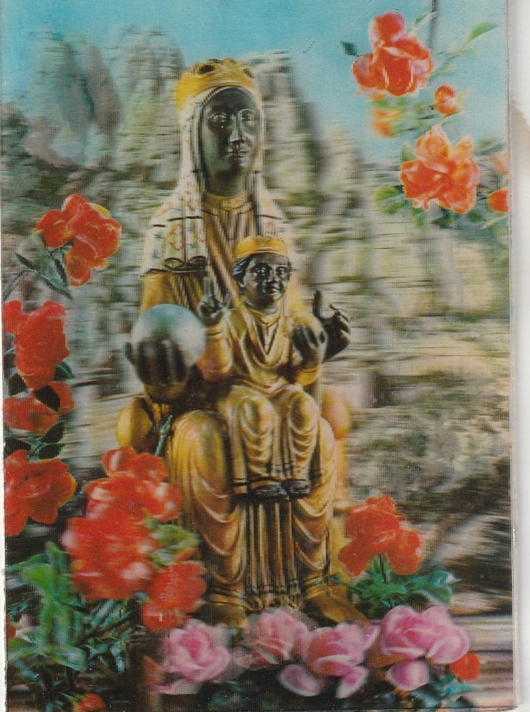 ANSICHTKAART - ONZE-LIEVE-VROUW VAN MONTSERRAT - 3D, Verzamelen, Ansichtkaarten | Themakaarten, Ophalen of Verzenden, 1960 tot 1980