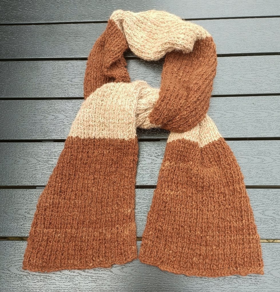 ALPACA WOLLEN sjaal 178 x 24 cm 275 gram hypo allergeen, Kleding | Dames, Maat 42/44 (L), Nieuw, Ophalen of Verzenden, Sjaal