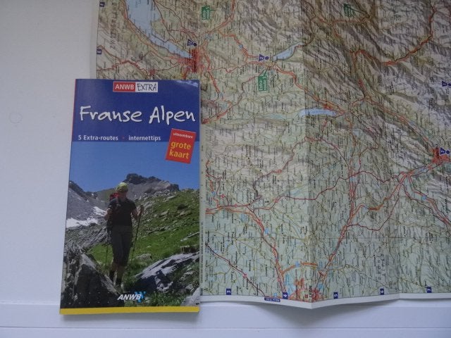 Franse Alpen ; anwb extra reisgids , met wegenkaart, Europa, Ophalen of Verzenden, Zo goed als nieuw, Reisgids of -boek