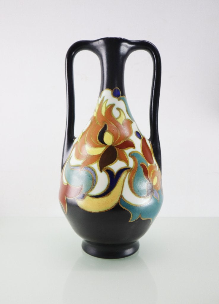 Grote Gouda plateel oorvaas, plazuid, Ophalen of Verzenden
