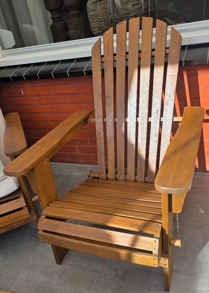 Houten tuinstoelen, Tuin en Terras, Ophalen, Gebruikt, Hout, Inklapbaar