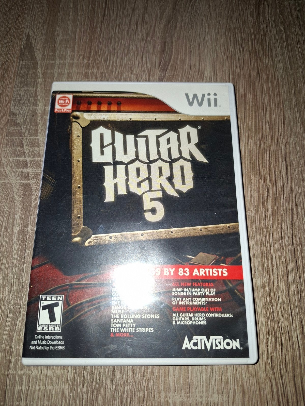 Guitar Hero 5 - Wii (Compleet met boekje), Ophalen of Verzenden, Zo goed als nieuw, Zonder controller