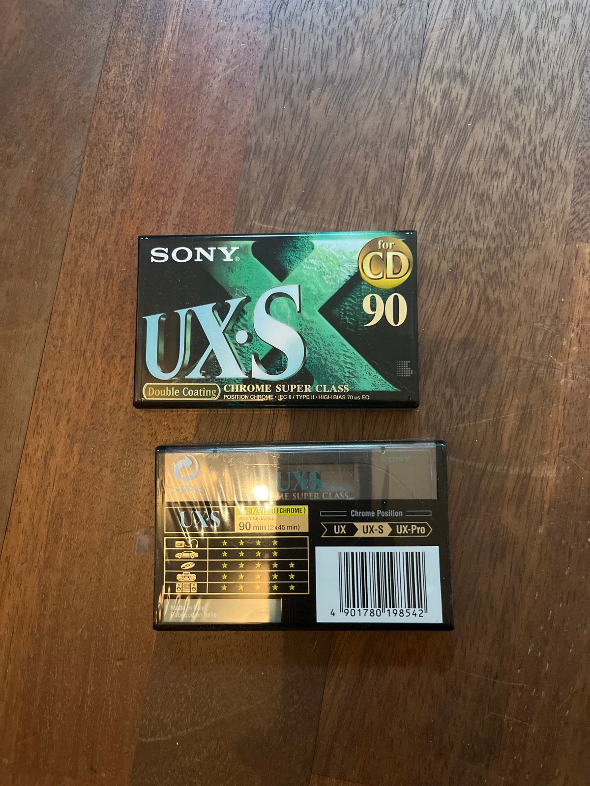 2 nieuwe Sony UX-S 90 Chrome Super Class Cassettebandjes, Cd's en Dvd's, Cassettebandjes, 2 t/m 25 bandjes, Overige genres, Ophalen of Verzenden