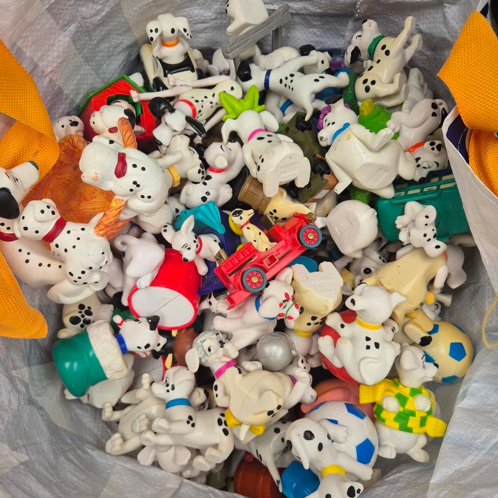 101 Dalmatiërs poppetjes - Bigshopper vol, Ophalen, Gebruikt