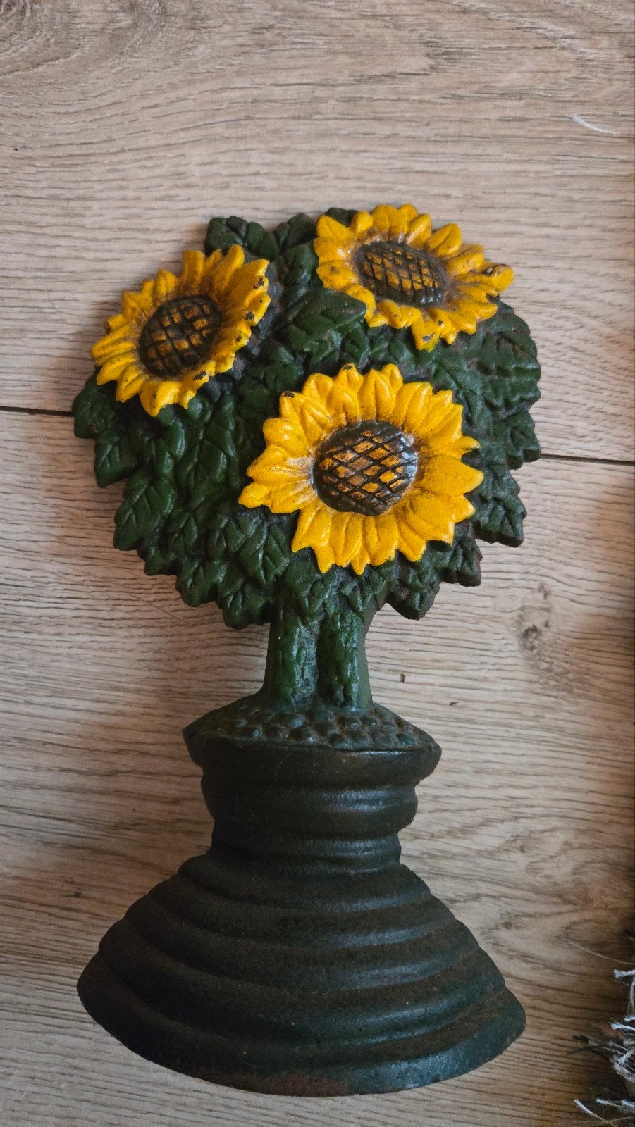 Zonnebloem gietijzer voor in de tuin, Tuin en Terras, Ophalen of Verzenden