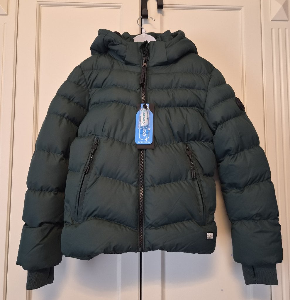 Nieuw! Cars jeans winterjas, jongen, groen, maat 128, Kinderen en Baby's, Kinderkleding | Maat 128, Nieuw, Ophalen of Verzenden
