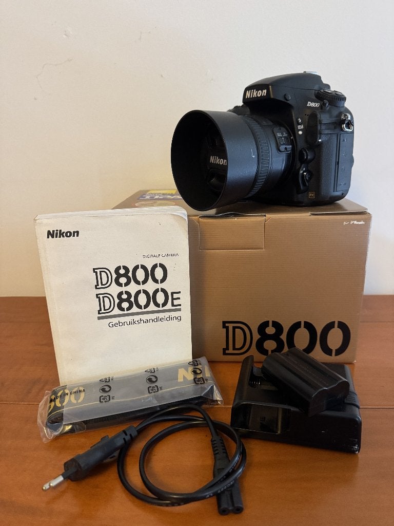 Nikon D800 DSLR + 50mm f1,4 FX, Audio, Tv en Foto, Fotocamera's Digitaal, Gebruikt, Spiegelreflex, Nikon, Geen optische zoom