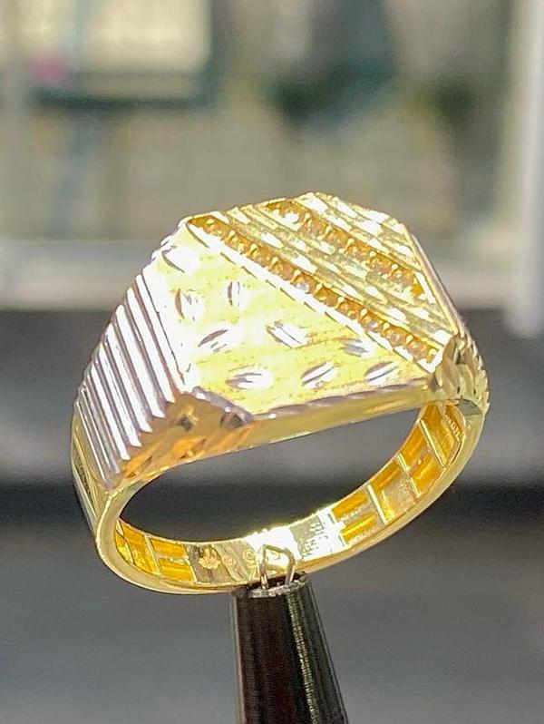 14k Ring met Witgoud, 18 tot 19, Nieuw, Ophalen of Verzenden, Dame