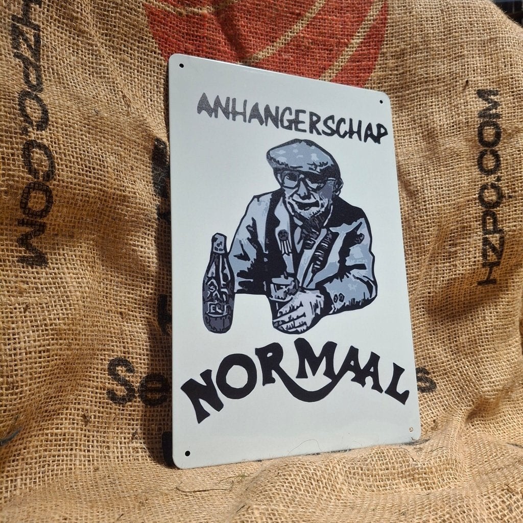 Anhangerschap Normaal - Metalen wandbord, Metaal, 30 cm, 20 cm, Meerkleurig