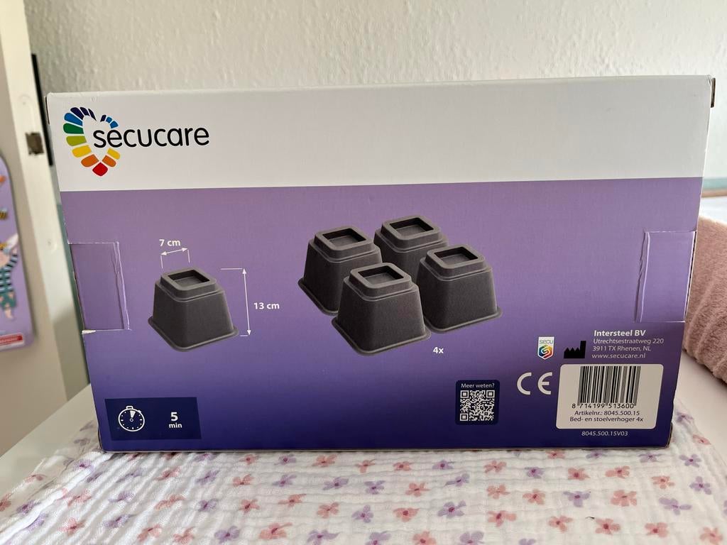 Secucare Bed- en Stoelverhogers, Ophalen of Verzenden, Zo goed als nieuw