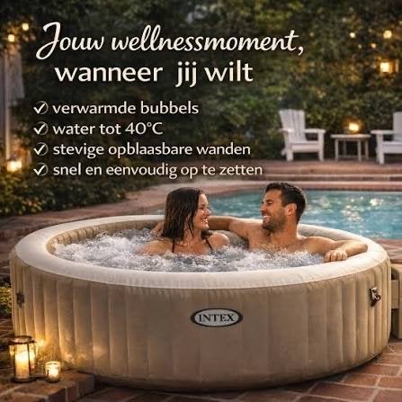Intex Lazy-Z Spa Jacuzzi met extra's - Gebruikt, Ophalen, Gebruikt, Afdekzeil, Opblaasbaar