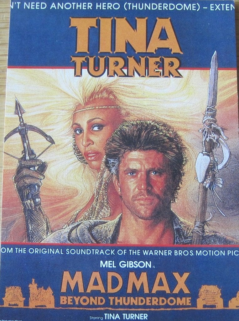Poster op kaart - Tina Turner en Mel Gibson - Mad Max -nieuw, Verzamelen, Verzenden, 1980 tot heden, Ongelopen, Overige thema's