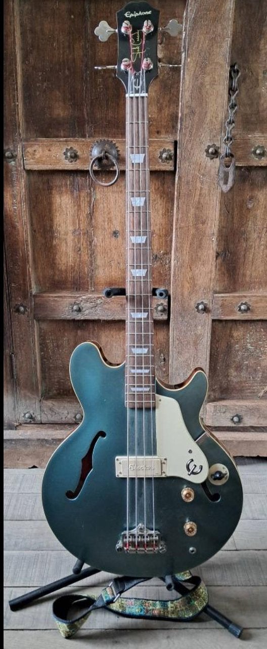 Epiphone Jack Casady bass, Ophalen of Verzenden, Zo goed als nieuw, Hollow body, Epiphone