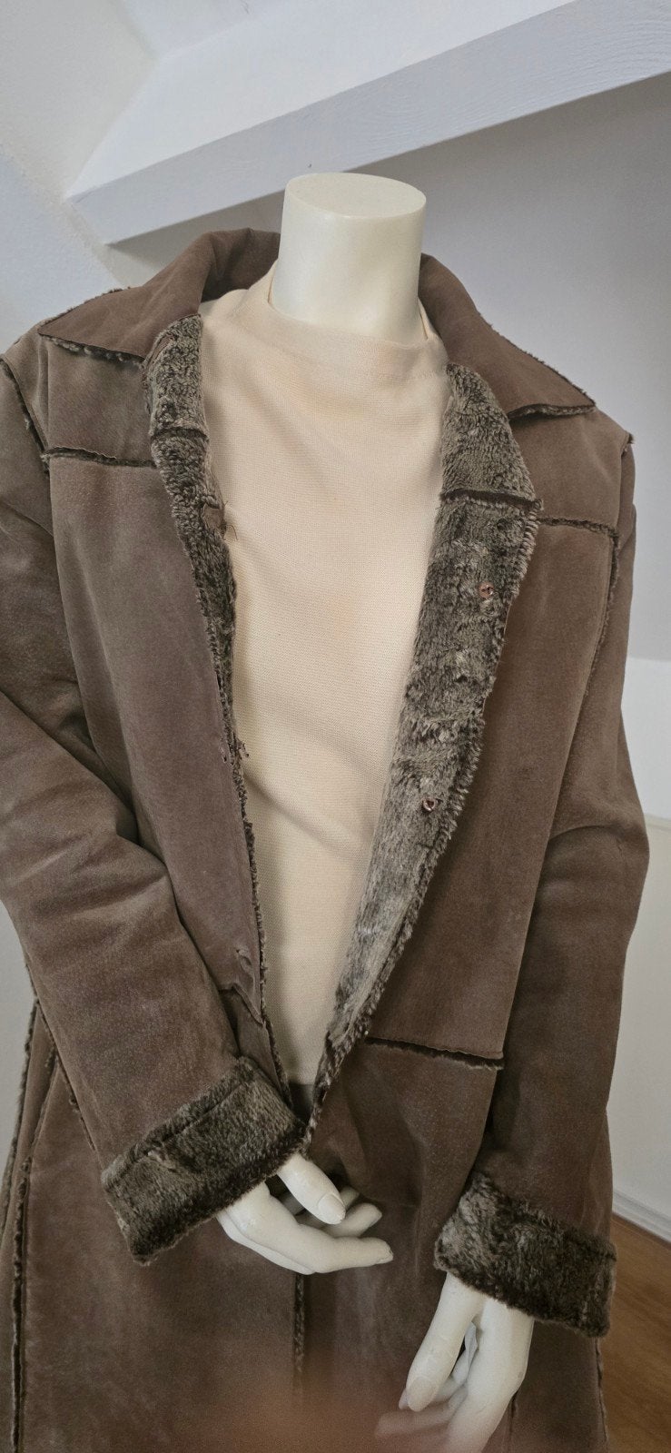 Vintage Leren Penny Lane Coat - Authentic Clothing Company, Ophalen of Verzenden