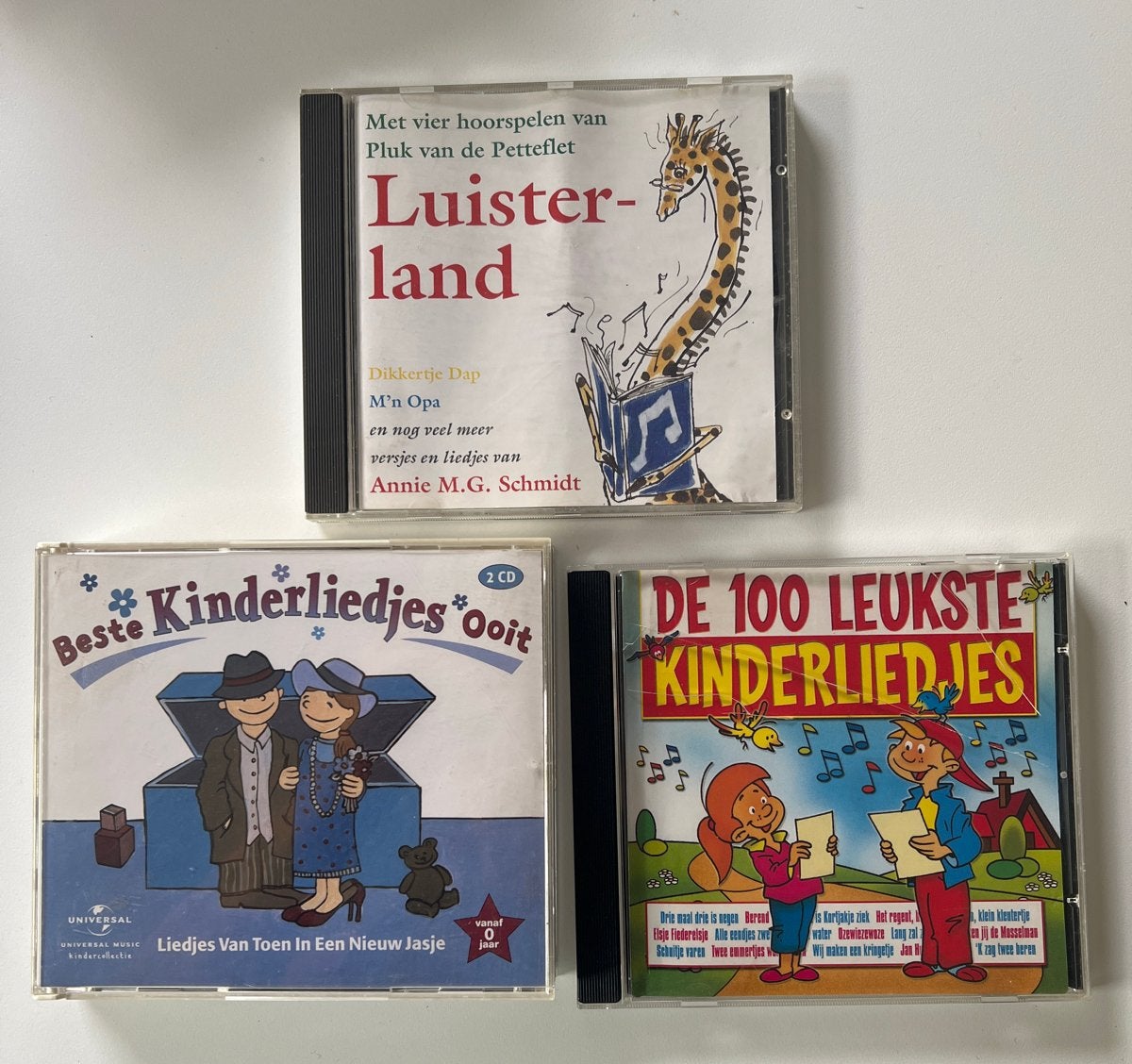 3x Kinder CD's: Luisterland, Beste Kinderliedjes Ooit, 100 L, Gebruikt, Tot 2 jaar, Luisterboek, Ophalen of Verzenden