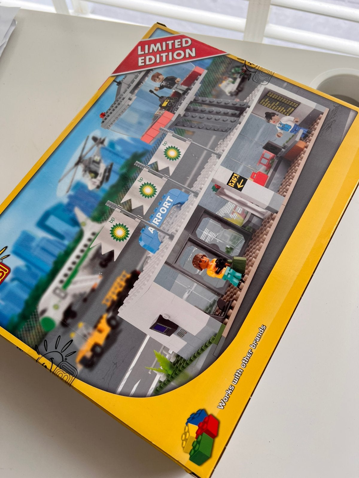 Bouwstenen set vliegveld nieuw + robot, auto, Ophalen of Verzenden, Nieuw, Overige merken