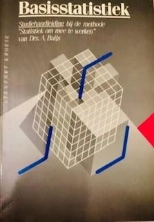 A. Buijs, Basisstatistiek. Studiehandleiding, Zo goed als nieuw, A. Buijs, Gamma, HBO