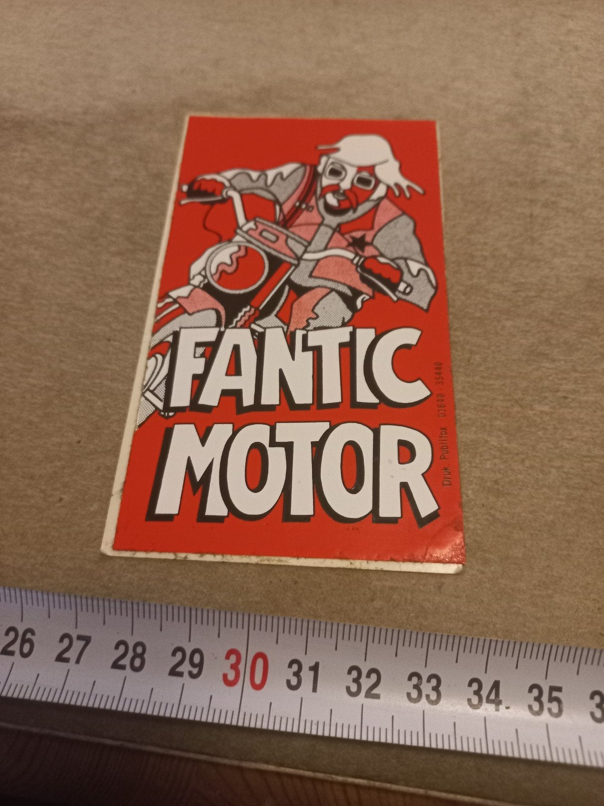 Vintage Fantic Motor Sticker - Zeldzaam verzamelobject, Ophalen of Verzenden, Gebruikt